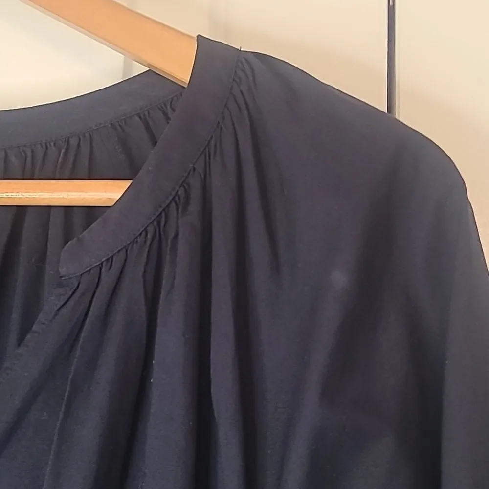 SUNDRY Tiered Midi Dress With Varsity Stripe In Blue Size 0 Or  XS - Picture 4 of 16